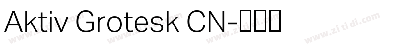 Aktiv Grotesk CN字体转换